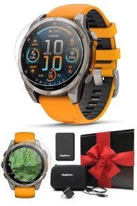 Garmin Fenix 8 Titanium Multisport GPS Smartwatch Bundle