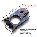 Titanium EDC Pry Bar and Bottle Opener Multi Tool