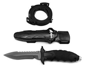Audeamus Lightweight Titanium Dive Knife with Sheath