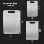 Pure Titanium Double-Sided Cutting Board 14x10 inches