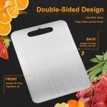 Pure Titanium Double-Sided Cutting Board 14x10 inches