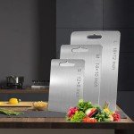 Pure Titanium Double-Sided Cutting Board 14x10 inches