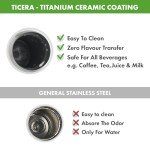 17oz Titanium Ceramic Tumbler with Silicone Strap