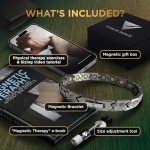 Titanium Magnetic Therapy Bracelet for Men, Black