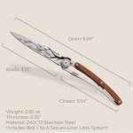 Deejo Ultra-Light Titanium Folding Pocket Knife