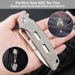 HX OUTDOORS Titanium Folding Pocket Knife EDC