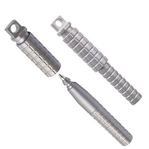 Compact TC4 Titanium Tactical Pen with Grip