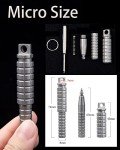 Compact TC4 Titanium Tactical Pen with Grip