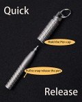 Compact TC4 Titanium Tactical Pen with Grip