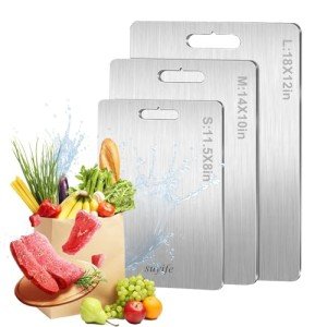 Titanium Cutting Board Set – Three Sizes Included