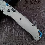Titanium Folding Pocket Knife with Damascus Blade