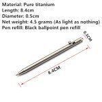 Titanium Mini Keychain Bolt Action Pen