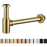 Titanium Gold Round Bottle P Trap Kit