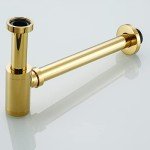 Titanium Gold Round Bottle P Trap Kit