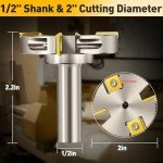 Titanium-Coated Router Bit for Wood Surfacing