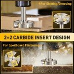 Titanium-Coated Router Bit for Wood Surfacing