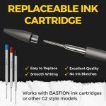 BASTION Grey Titanium Bolt Action Pen Set