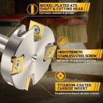 Titanium-Coated Router Bit for Wood Surfacing