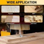 Titanium-Coated Router Bit for Wood Surfacing