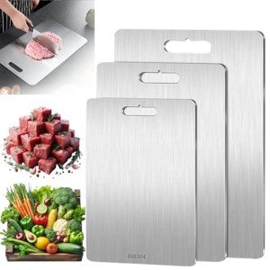 3-Pack Easy Clean Titanium Cutting Boards