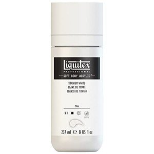 Titanium White Soft Body Acrylic Paint, 237ml