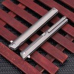 Slim Titanium EDC Folding Pocket Knife, 3.5" Blade