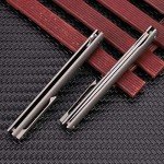 Slim Titanium EDC Folding Pocket Knife, 3.5" Blade