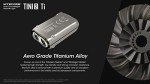 Nitecore TINI-2 Titanium LED Keychain Light - 500 Lumens