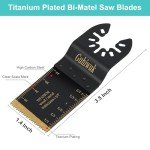 55PCS Titanium Multitool Oscillating Saw Blade Set