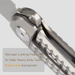 XTOUC Titanium Pocket Folding Knife with M390 Blade