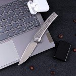 XTOUC Titanium Pocket Folding Knife with M390 Blade