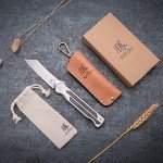 KATSU Titanium & Carbon Fiber Folding Knife