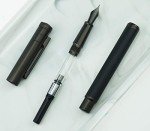 Titanium Black Forest Fountain Pen with Extra Fine Nib