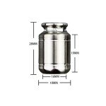 WANERSEN Titanium Waterproof Pill Case with Metal Ring