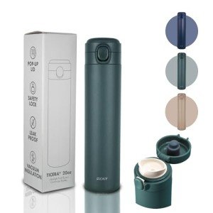 WOKY TICERA Ultralight 20oz Titanium Commuter Bottle