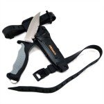 Promate Sharp Tip Titanium Dive Knife - Gray/Black