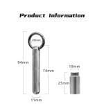Titanium Portable Pill Case for Outdoor Emergencies