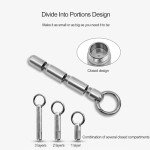 Titanium Portable Pill Case for Outdoor Emergencies