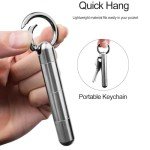 Titanium Portable Pill Case for Outdoor Emergencies