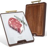 Titanium and Wood Dual-Sided Cutting Board