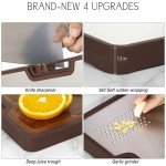 Titanium and Wood Dual-Sided Cutting Board