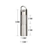 Titanium Waterproof Pill Case - Two Layer EDC Capsule