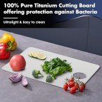 Pure Titanium Cutting Board for Healthy Cooking
