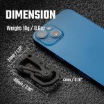 Titanium Carabiner Keychain Tool & Bottle Opener