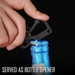 Titanium Carabiner Keychain Tool & Bottle Opener
