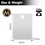 Pure Titanium Cutting Board for Healthy Cooking