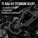 Titanium Carabiner Keychain Tool & Bottle Opener