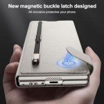 Titanium Gray Galaxy Z Fold 6 Case with Card Holder