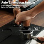 PUSEE 53.3mm Calibrated Espresso Tamper with Walnut