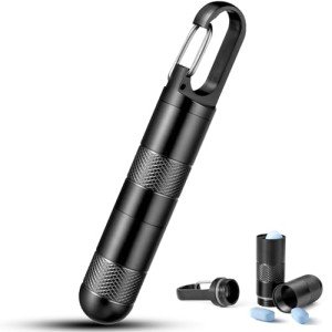 Titanium Micro Keychain Pill Holder for Travel